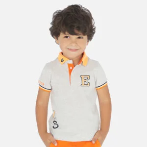 Polo k/r print kołnierzyk