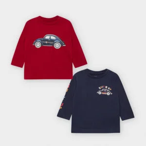 Set 2 koszulki d/r autka