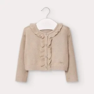 Sweter rozp.dzian.z falbanką