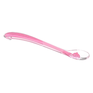 Miękka łyżeczka silikonowa dla niemowląt BABY'S SMILE różowa 1460/02