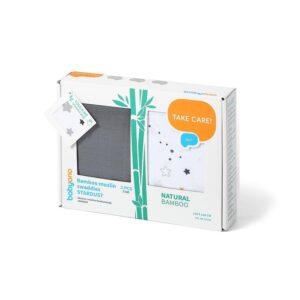 537/02 Otulacze z muślinu bambusowego (dwupak)