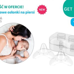 823 Silikonowe osłonki na piersi NATURAL NURSING