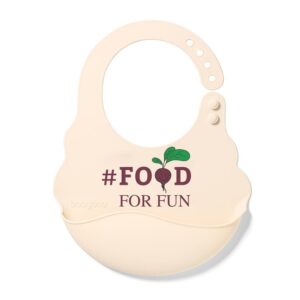 829/03 Silikonowy śliniak z regulowanym zapięciem