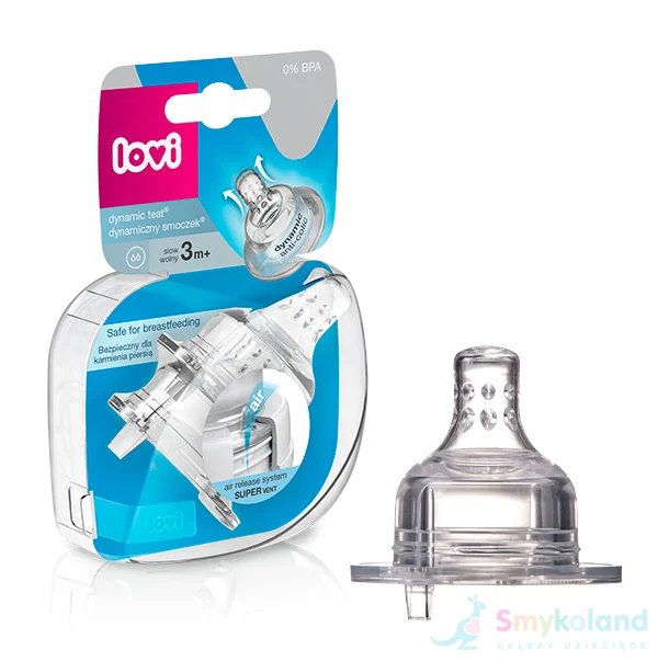 Lovi Smoczek na butelkę silikonowy WOLNY 2szt. - 18-750 - obrazek 6