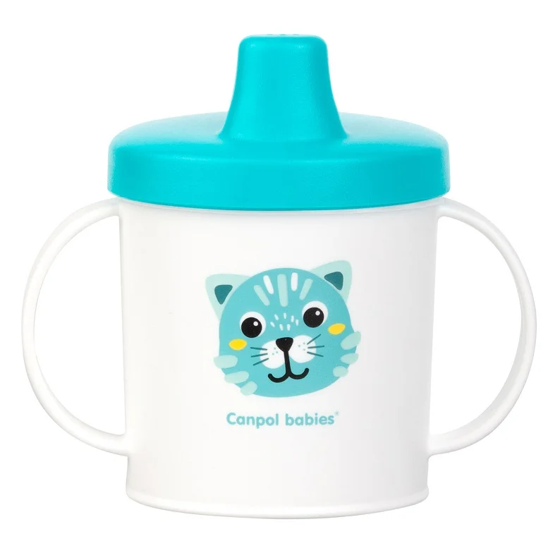 Canpol babies kubek treningowy z twardym ustnikiem 190ml HAPPY FACES - 31/213 - obrazek 3