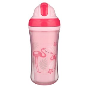 Canpol babies bidon ze składaną rurką silikonową 260ml - 74/050 flaming