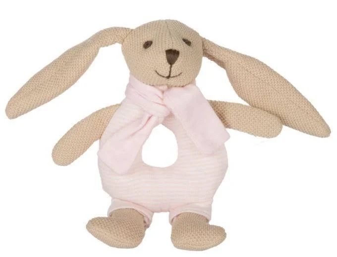 Canpol Babies Miękka Grzechotka Króliczek - 80/201_pin - obrazek 3