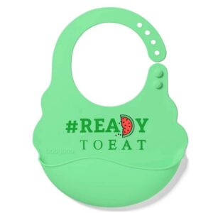 829/02 Silikonowy śliniak z regulowanym zapięciem