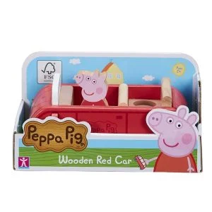PEPPA - Drewniany samochód z figurką