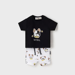 Komplet krót.spod. dzianina