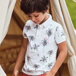 Koszulka polo k/r nadruk