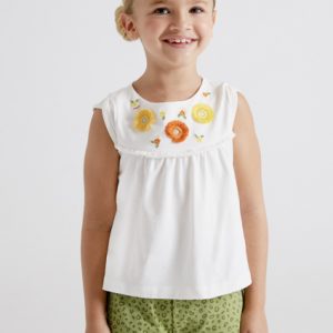 Komplet z szortami haft