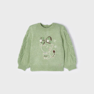 Sweter fantazja z haftem