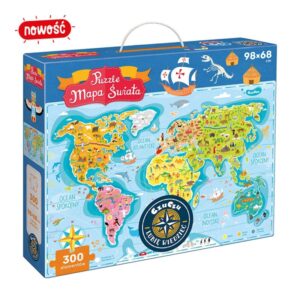 Puzzle Mapa Świata 300 el. 7+