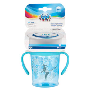 Canpol babies Kubek 360, 270ml JUNGLE turkusowy
