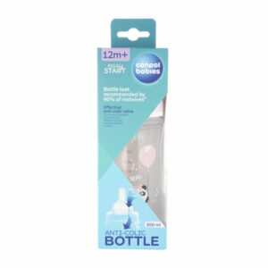 Canpol babies butelka szeroka antykolkowa 300ml PP EasyStart EXOTIC ANIMALS - pink