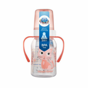Canpol babies butelka wąska z uchwytem 120ml CUTE ANIMALS