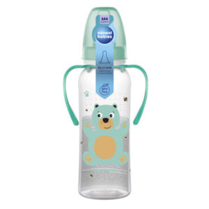 Canpol babies butelka wąska z uchwytem 250ml CUTE ANIMALS