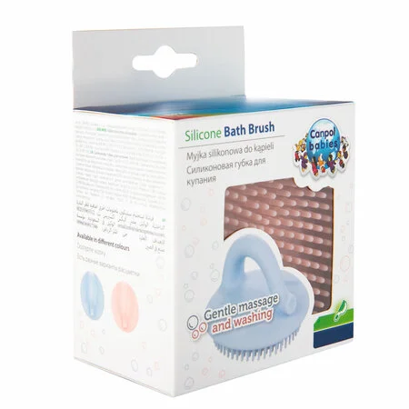 Canpol babies myjka silikonowa do kąpieli - różowa