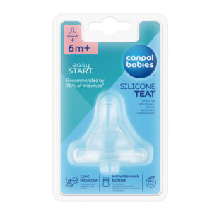 Canpol babies smoczek silikon kaszka do butelki szerokiej 1 szt EasyStart