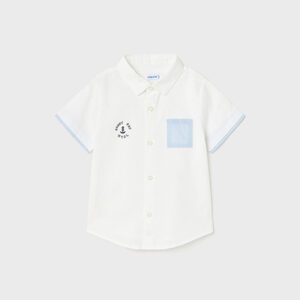 Koszula k/r gładka detale