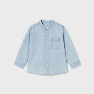 Koszula d/r ze stójką denim