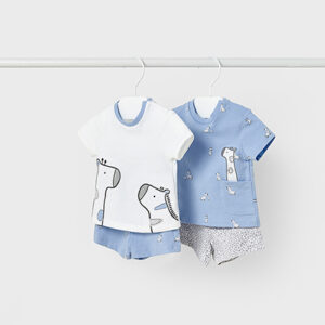 Komplet dzianina 4-cz.krótki