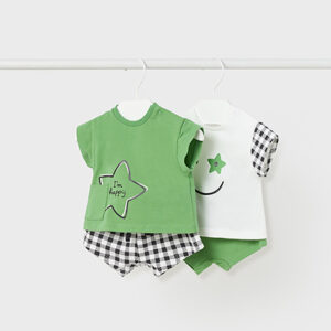 Komplet dzianina 4-cz.krótki