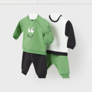 Komplet dzianina 4-cz.długi