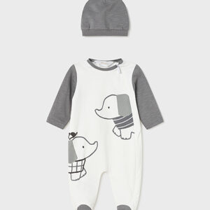 Pajacyk długi z czapeczką