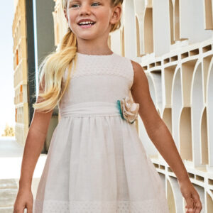 Sukienka łączona guipur