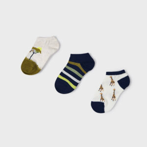 3 pary skarpet krótkich żyraf