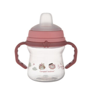 Canpol babies kubek z silikonowym ustnikiem FirstCup 150ml BONJOUR