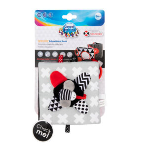 Canpol babies pluszowa kontrastowa książeczka edukacyjna SENSORY TOYS