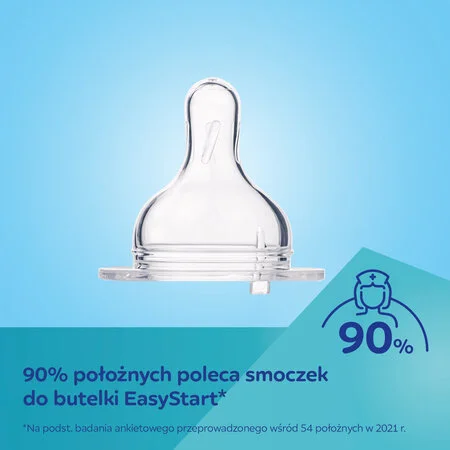 Butelka szerokoot.antykolk.EasyStart- Newborn baby 120 ml różowe kwiaty 34216 - obrazek 2