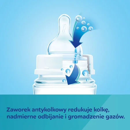 Butelka szerokoot.antykolk.EasyStart- Newborn baby 120 ml różowe kwiaty 34216 - obrazek 3
