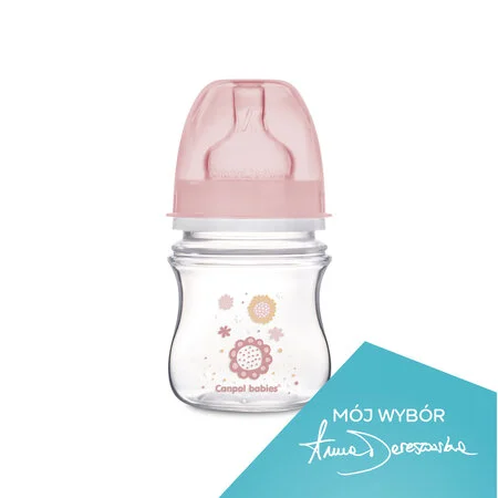Butelka szerokoot.antykolk.EasyStart- Newborn baby 120 ml różowe kwiaty 34216