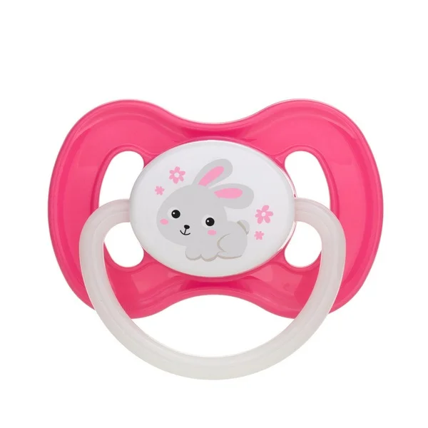 Sm. uspokajający silikon. symetryczny 0-6 m-cy Bunny & Company różowy 23/268_pin