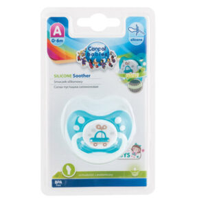 Canpol Babies smoczek uspakajający silikon 0-6m anatomiczny Toys (świeci w ciemności) 23/256