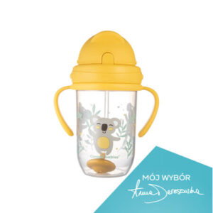 Canpol babies Kubek niekapek z rurką i odważnikiem 270ml exotic 56/606_yel