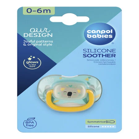 Canpol babies Smoczek silikonowy 0-6m symetryczny EXOTIC (koala) 34/920 - obrazek 3