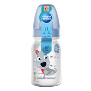 Canpol babies butelka wąska 125ml CUTE ANIMALS 11/851