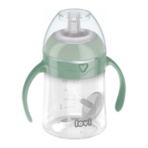 Pierwszy kubek z obciążoną słomką LOVI 150 ml Geen 35/364