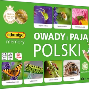 Owady i pająki Polski Gra memory Adamigo 07868