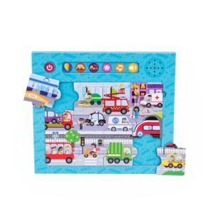 Puzzle dźwięki Wokół Nas Pojazdy DG 82719