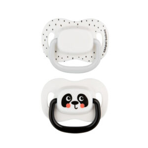 Canpol babies Smoczek usp. silikonowy 18m+ symetryczny BabiesBoo 2 szt. białe