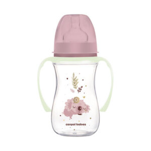 Canpol babies butelka szeroka antykolkowa ze świecącymi uchwytami PP EasyStart 240ml Sleepy Koala 35/237_pin