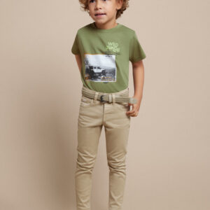 Spodnie skinny fit z serży