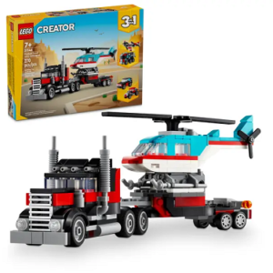 Lego 31146 Ciężarówka z platformą i helikopterem