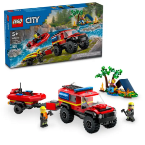 Lego 60412 Terenowy wóz strażacki z łodzią